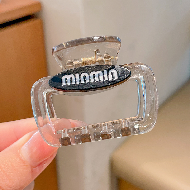 Lujo ligero, temperamento de alta gama, clip de agarre femenino 2025, nueva horquilla, placa de la parte posterior de la cabeza, gran cantidad de cabello, clip de tiburón, tocado