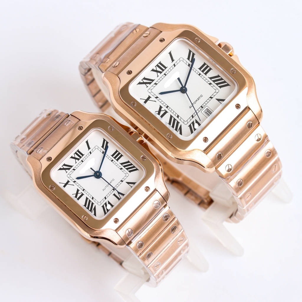 Fábrica transfronteriza af kajiashan dushi relojes de pareja mecánicos totalmente automáticos relojes de acero fino aguja azul a la parrilla comercio exterior al por mayor