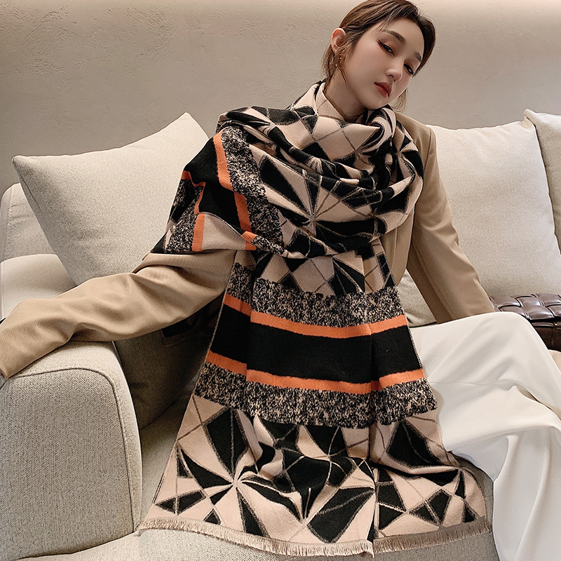 Air conditioning room shawl draped over women's 2023 new summer thin office blanket cape warm scarf dual-purpose neck protection_voghion.com
