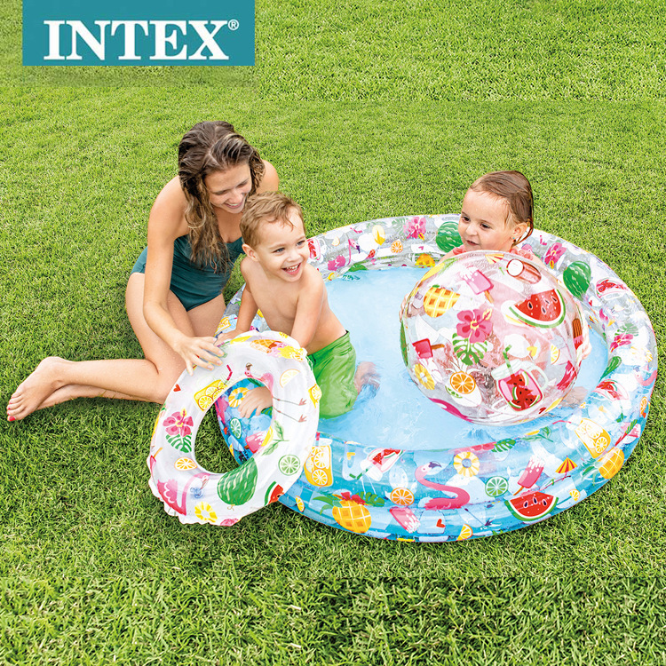 INTEX59460 star pool set inflatable family swimming pool Children's ocean ball pool sand pool