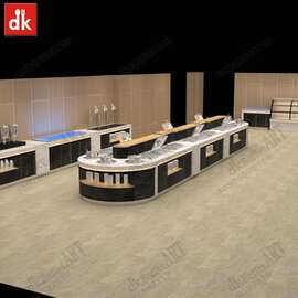 单位食堂大理石自助餐台设计定制自助餐台图片石材加工厂