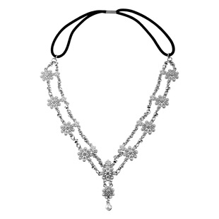 Antique Headwear Hanfu Exotic Hair Accessories Pearl Flower Tassel Hair Belt Diamond Headwear Cross-border Ethnic Style Hair Belt