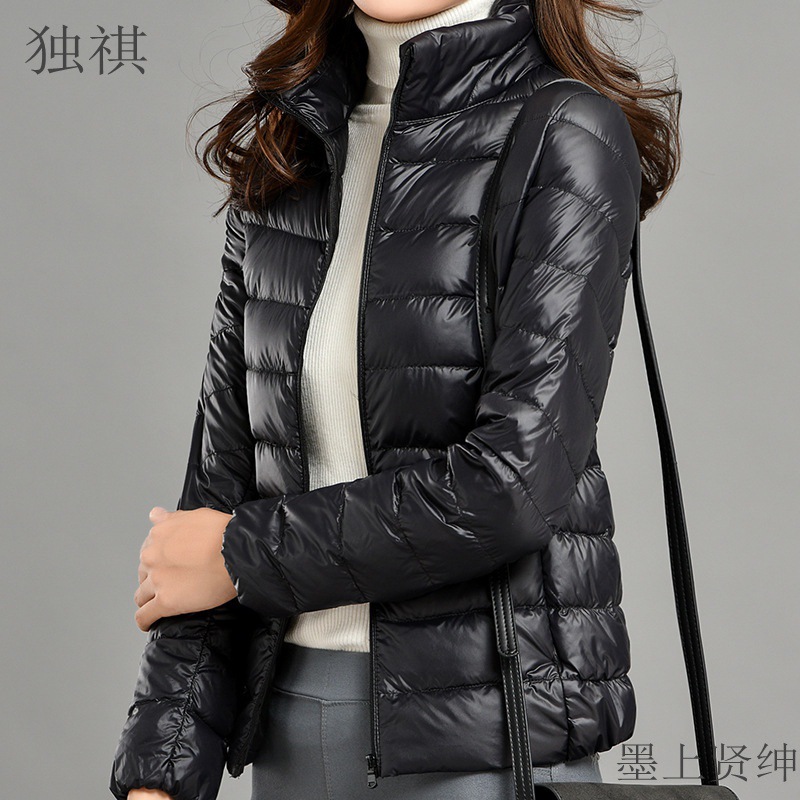 Plus-size, lightweight, down-filled cotton-padded coat for women, suitable for middle-aged and elderly women, plus-size mothers, and those around 200 catties.