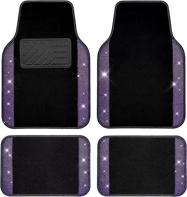 non-slip car foot mat universal | Universal Foot Pad - 67434334-purple-diamond