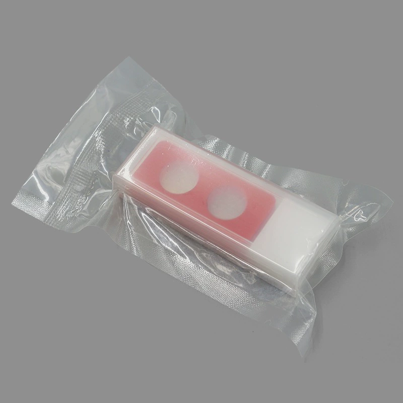 FSL061 Комета Электрофорез предметное стекло (2 отверстия)