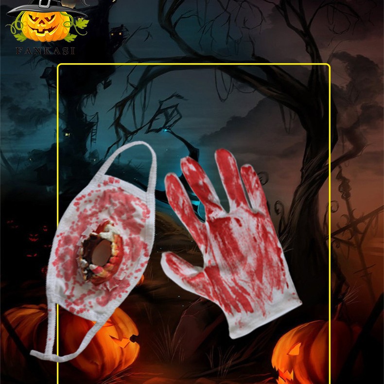 Halloween decorative vampire mask mask enamel gel simulation fake…