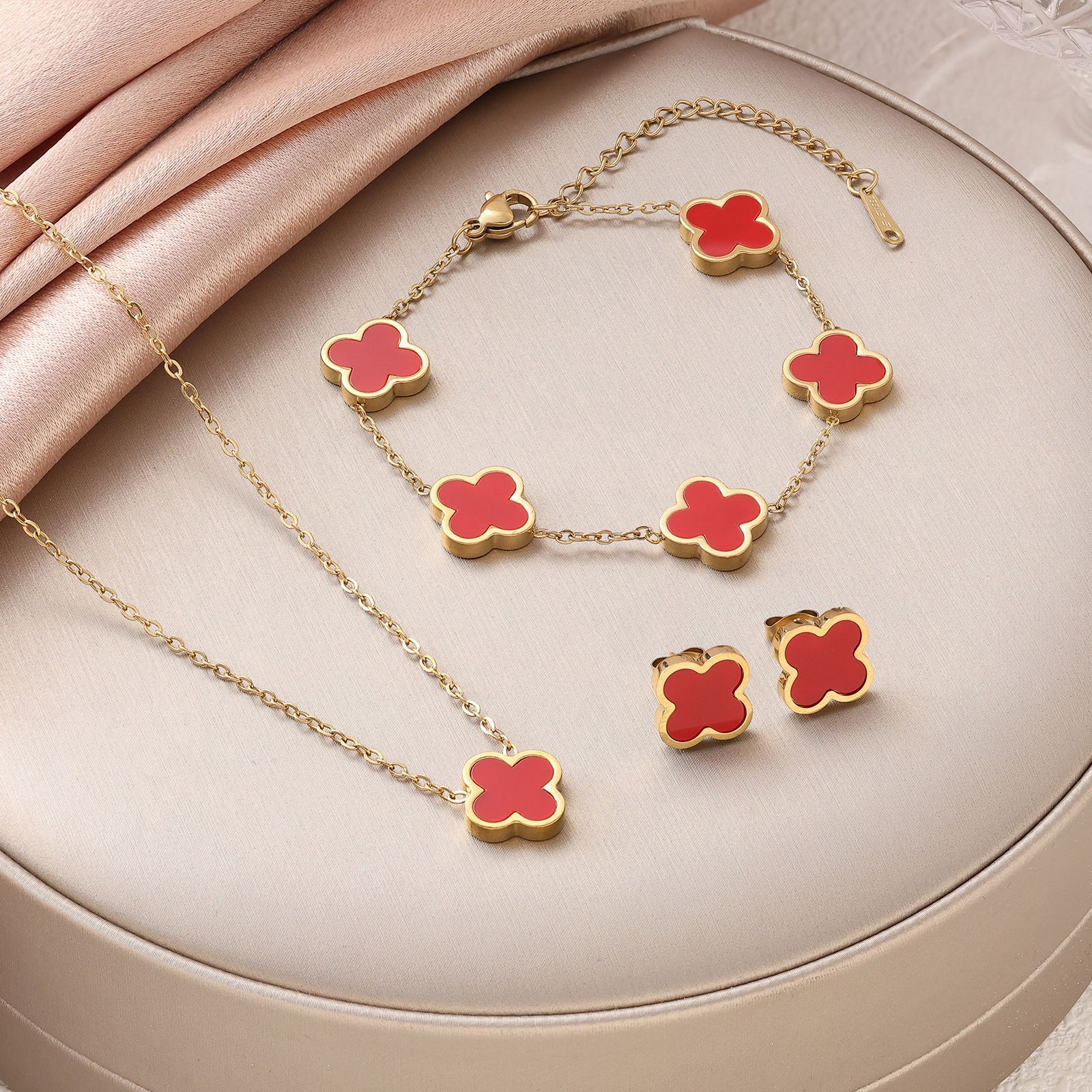 5개 빨간색 세트 (단면)