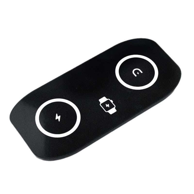 Magsafe doble magnético carga rápida carga inalámbrica tres en uno para Apple Watch, auriculares, cargador inalámbrico para teléfono móvil