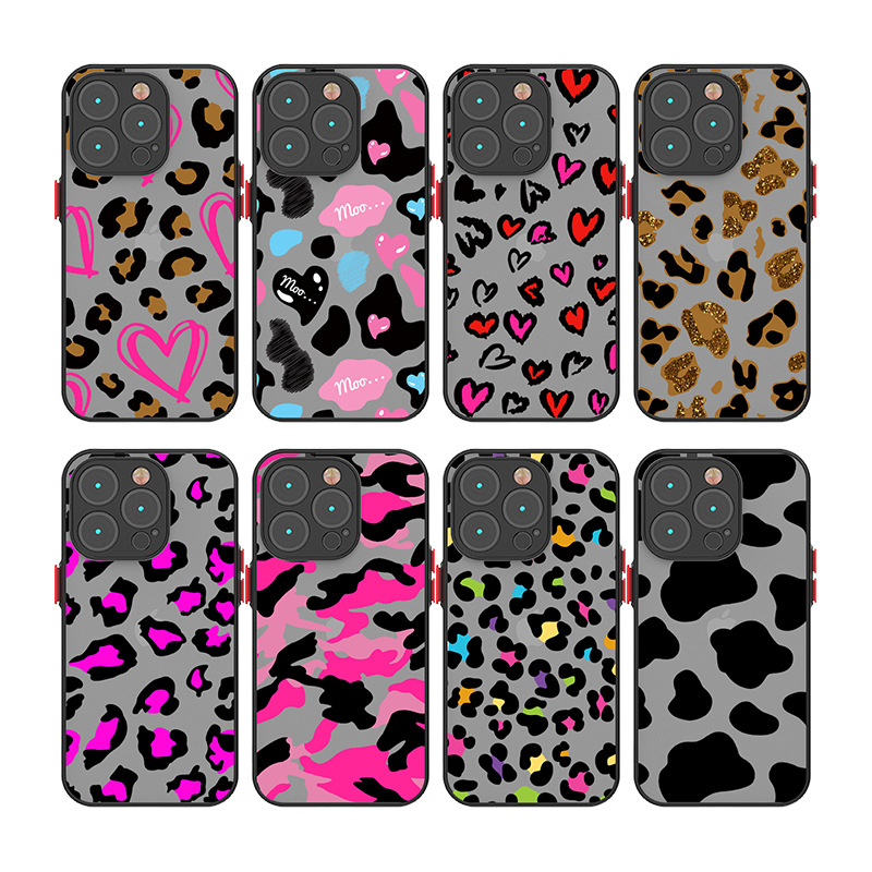 50g Weight iPhone Applicable Brands Phone Cases Classification PC, tpu Material Leopard Pattern Simple Style, Streetwear Style PC Tpu Leopard Simple Style Streetwear Phone Cases Phone Accessories 无