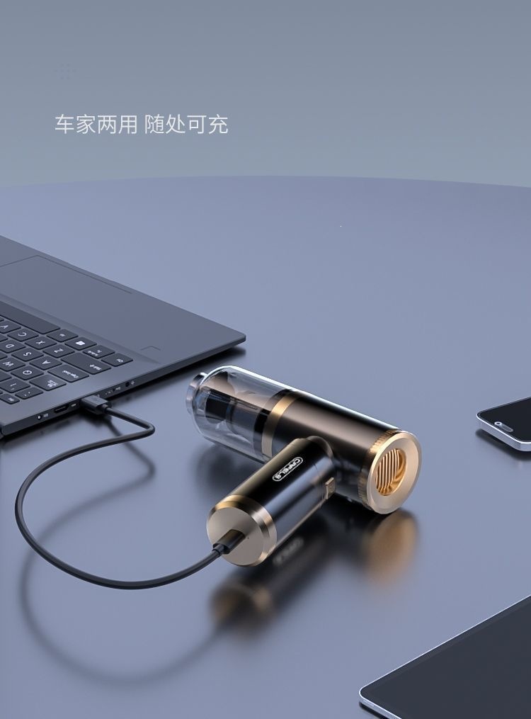 Kafeile Car Vacuum Cleaner, Wireless Charging, Dual-use for Suction and Blowing, Small Handheld for Home and Car, High Power