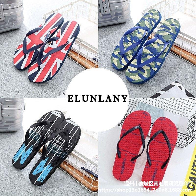 Men Summer Beach Flip-Flops Man Bath Sli...