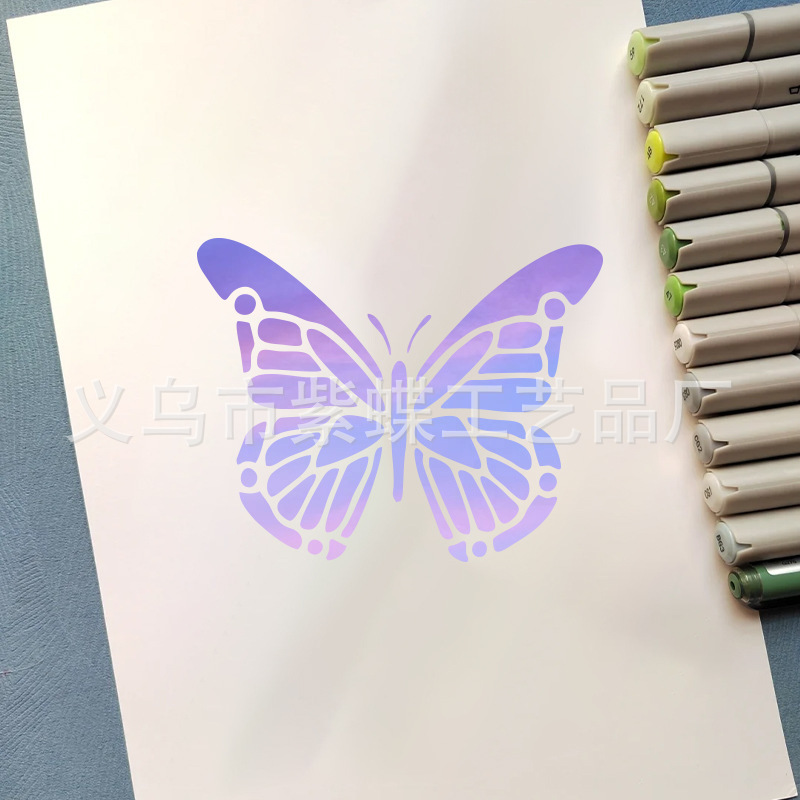 アマゾンの透かし彫りの絵の蝶のテンプレートPETの家の壁の絵の装飾の透かし彫りの絵のテンプレートの工場は卸売りします。|undefined