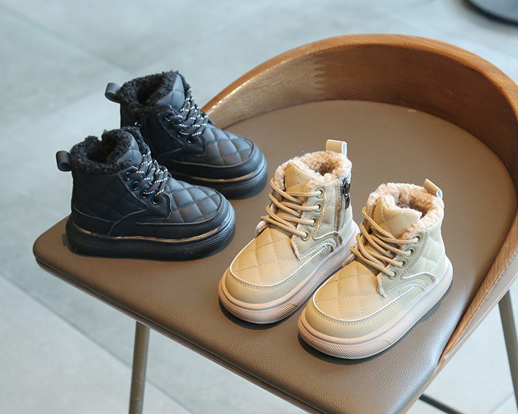 Winter Kinder Schneestiefel Für Jungen Und Mädchen Gefüttert_voghion.com