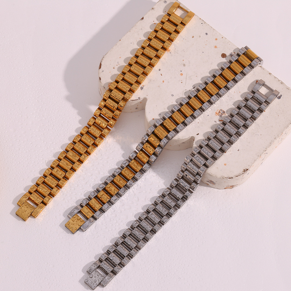 Fashion Geometric Stainless Steel Plating Bracelets display picture 3