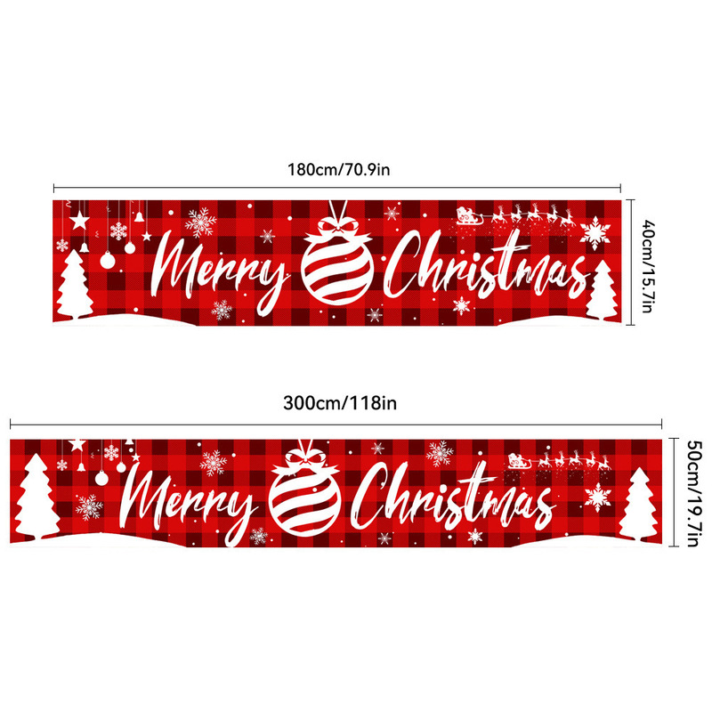 Amazonクロスボーダー新しいクリスマスカプレットドアカーテンお祭り雰囲気アレンジメントクリスマスフラッグ背景布バナー|undefined