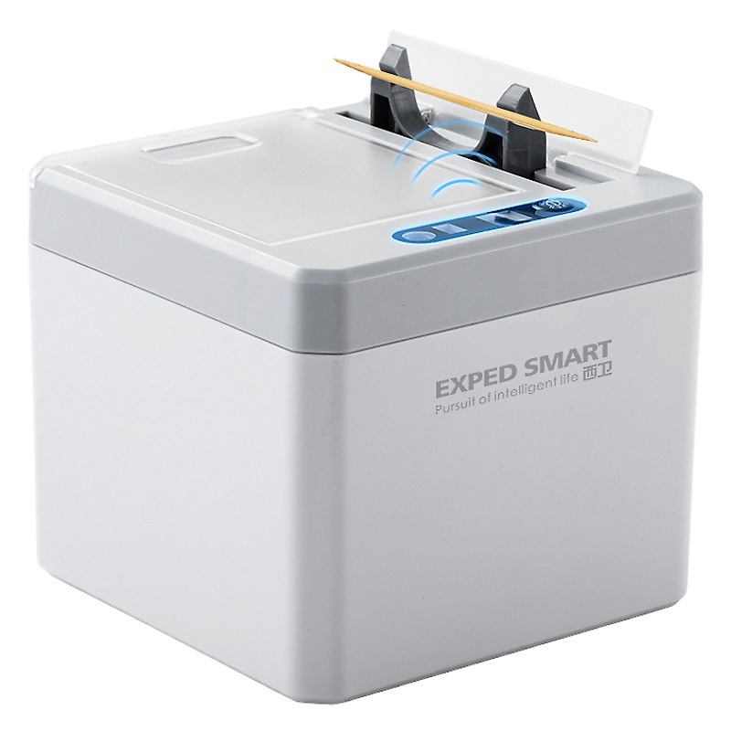Caja de palillo de inducción inteligente innovación automática hogar restaurante Hotel palillo de dientes Máquina automática pop-up palillo de dientes eléctrico titular