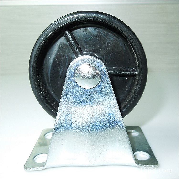 工业脚轮1.5 2 2.5 3寸防滑静音滚轮高承重耐磨带刹车万向轮PP轮