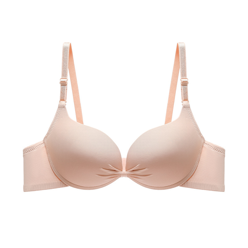 Brassiere de brillo de color sólido de comercio exterior transfronterizo con anillo de acero de soporte para juntar ropa interior sin marcas contra la caída del bra image 6