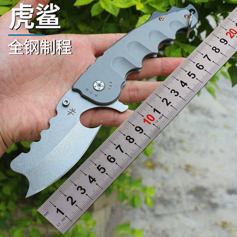 阳江批发D2钢大折刀多功能刀具户外求生折叠刀随身迷你军刀水果刀