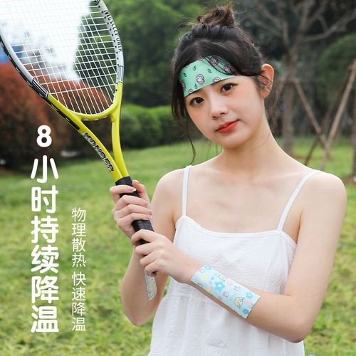 Cute cartoon summer cooling pad for students, heat reduction and cooling pad, printed cooling pad for military training, heat relief and refreshing pad