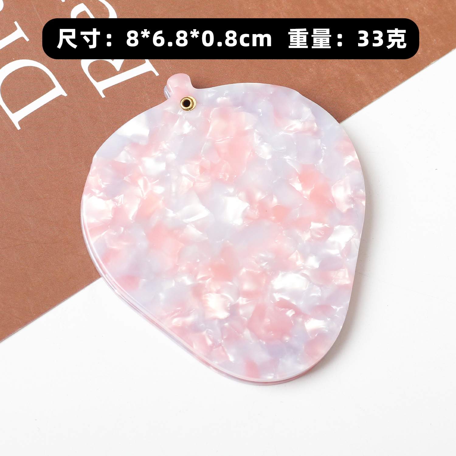 Espejo de hoja de ácido acético Espejo de vidrio Espejo de tocador Espejo de maquillaje Espejo de protección de corazón plegable de almacenamiento de viaje