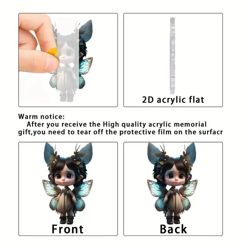 (Cross-border trading), cute doll, acrylic pendant, rear view mirror, keychain