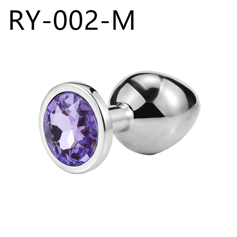 Volver corte metal anal plug adulto hombres y mujeres SM compartir masturbación clímax sexy anal plug adulto suministros pequeño mediano grande