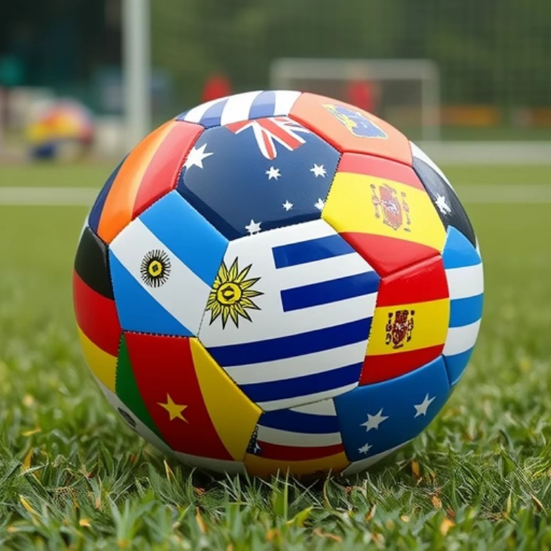 National Flag Printing Football 5 Soccer Match Football Outdoor Game Football Pvc 2.7 Thickened Team Training Football