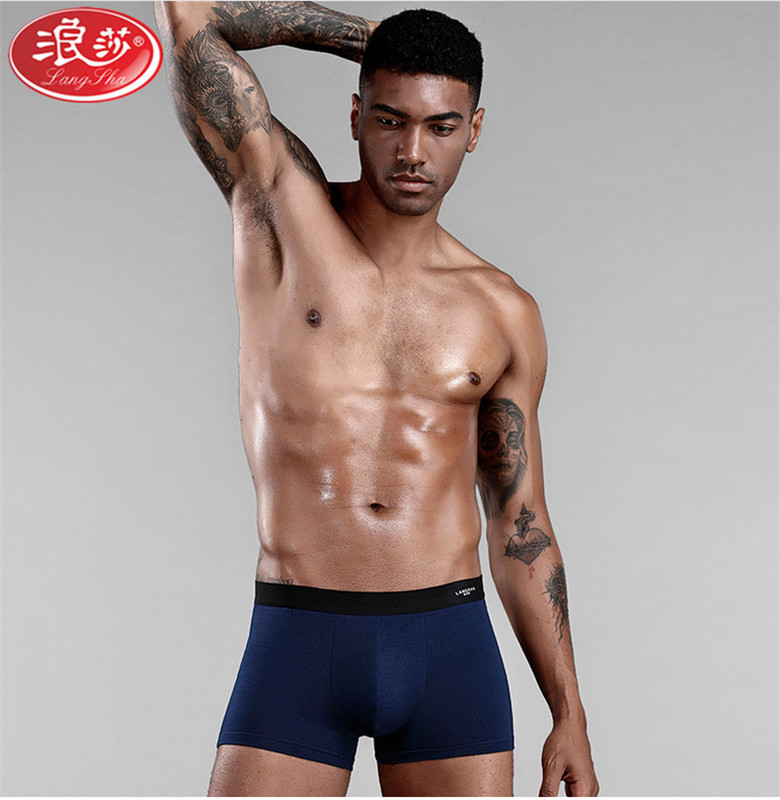 Longsha Men's Underwear Boys Pure Cotton Crotch Boxers Summer Youth Distinctive Fashionable Breathable Four Corner Cute Shorts Head