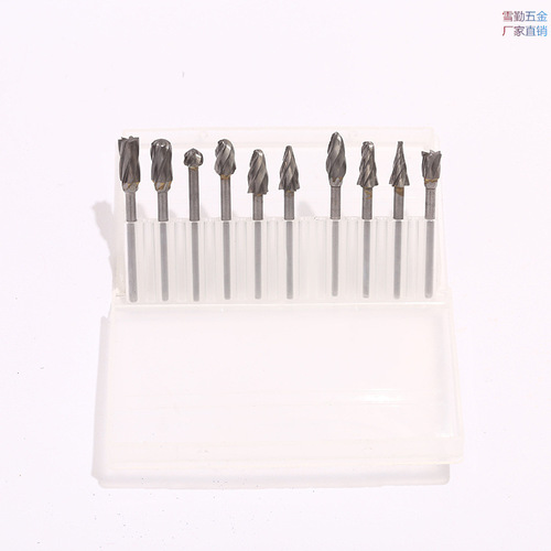 Factory direct sales of carbide tungsten steel grinding head rotary file carving knife drill bit grinding head root carving set hardware tools