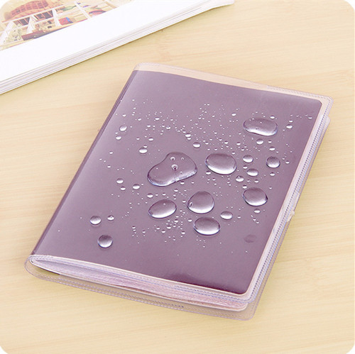 Passport cover travel passport holder document bag frosted transparent passport cover document passport protective cover passport holder