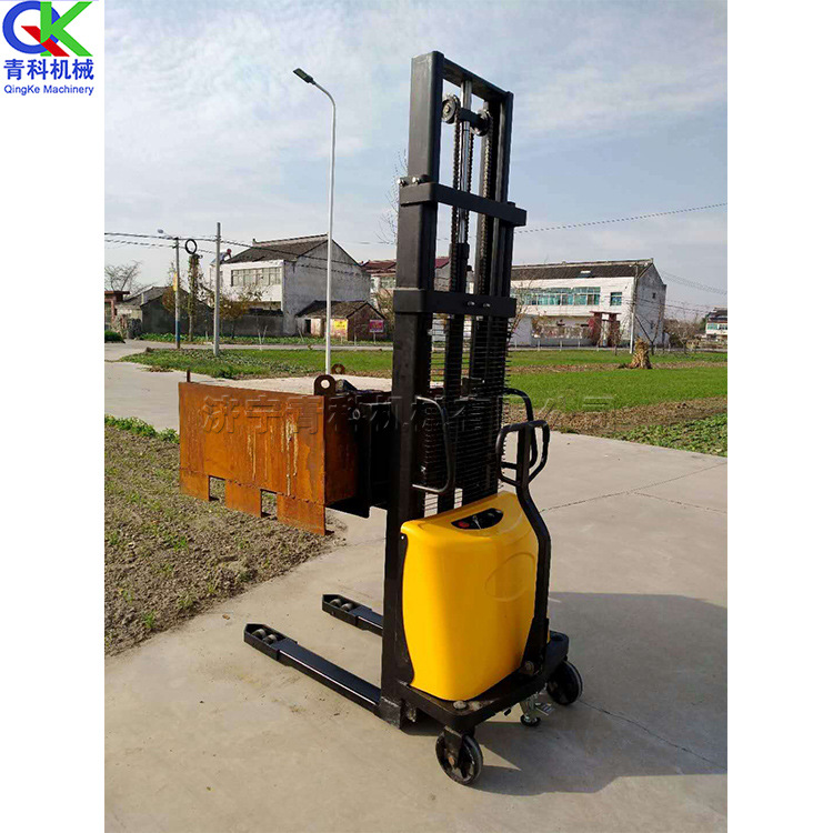站架式托盘叉车 载重1吨2吨电动堆高车 手拉电瓶升降叉车 供应