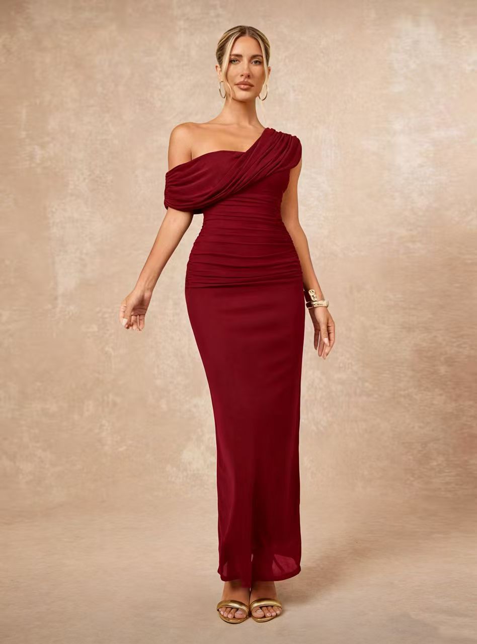 Summer Sexy Elegant Backless Slit High Waisted Evening Dress For Women Style Banquet Dress_ecoleips.com