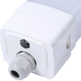 Warehouse Led Linear Light with Openable End Cover and Press-Type Wiring Board Led Slat Lighting Three-Line Linear