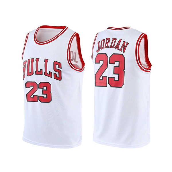Bulls 23 White Single top