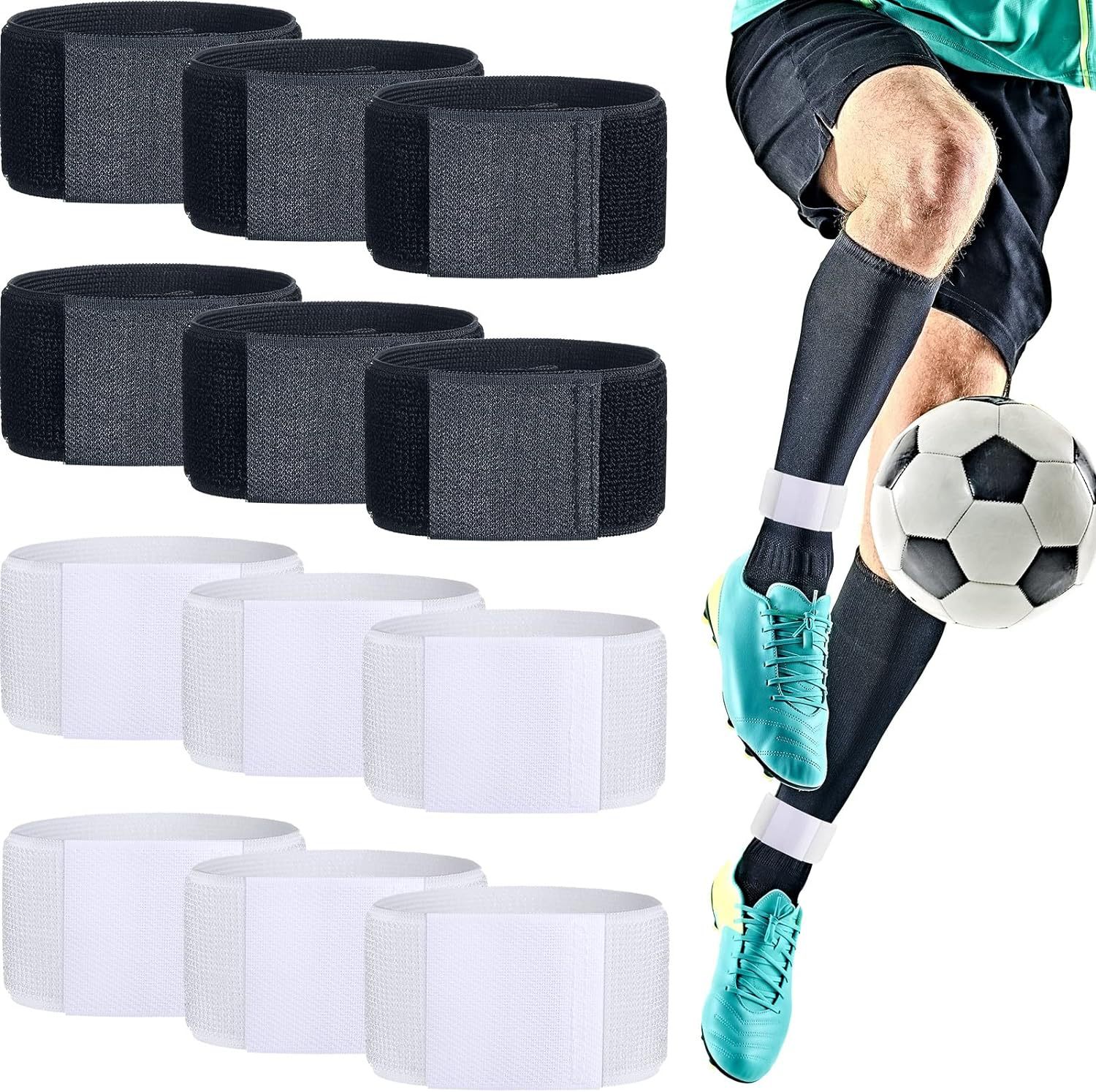 Venta caliente transfronteriza fútbol Shin Guard pierna placa de fijación cinturón juvenil deportes muñeca fija presión cinturón mano y pie protección