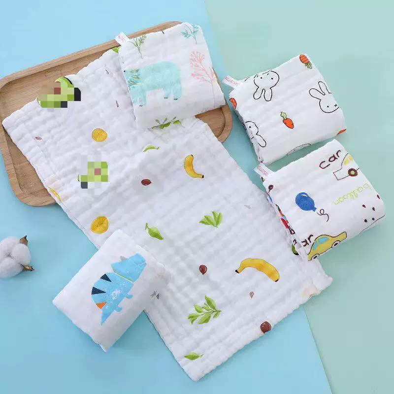 Детское Марлевое полотенце 25*50 Марля высокой плотности Детское полотенце Хлопковое полотенце для мытья Детское Марлевое полотенце для лица