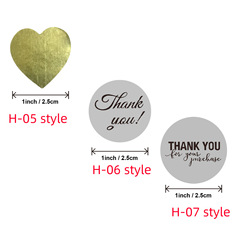 批發定 制外貿卷裝金色銀色感謝 烘焙手工烘裝飾不乾膠標籤