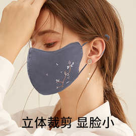 3层棉口罩保暖可水洗冬天防寒护眼角加厚冬季加棉纯棉布口罩批发