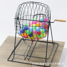 摇奖笼黑色 铁笼摇奖机娱乐场所 宾果游戏直销摇奖器摇号  机