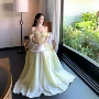 夏季法式露背甜美连衣裙