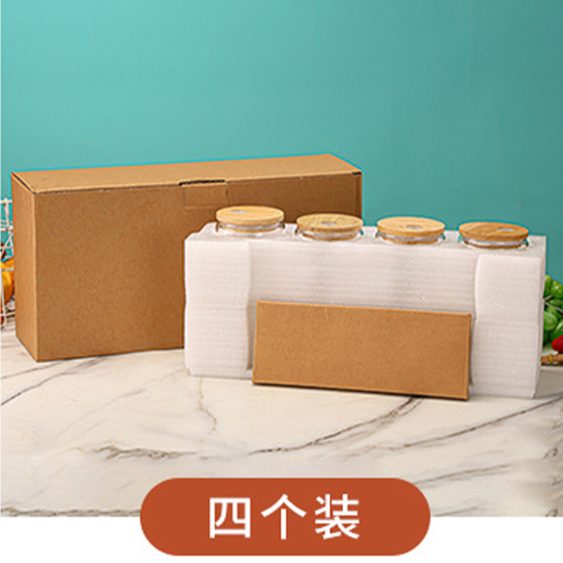 Taza de vidrio con tapa de bambú, té con leche de alto valor personalizado, taza de café, taza de mason transparente, taza de regalo, LOGOTIPO personalizado