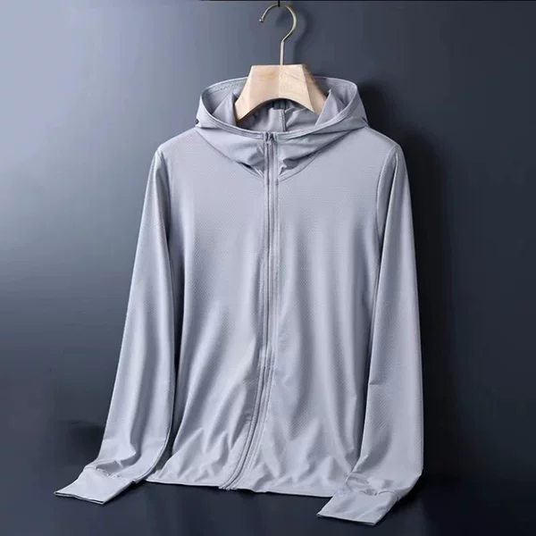 Factory Cross-border Export Sunscreen Clothes Men's Summer Thin Ice Silk Jacket Outdoor Sports Breathable Quick-drying Jacket