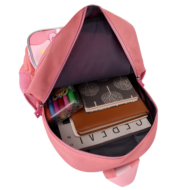 Mochila para niños de Kindergarten clase grande Escuela Primaria Grado 1 dibujos animados Spider-Man Wangwang equipo Pony mochila niños y niñas