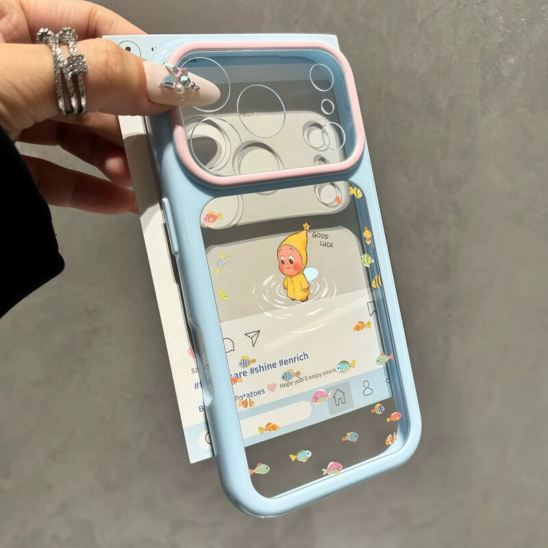 Fish-watching starry sky design phone case suitable for Apple 16PROMAX, iPhone 15Plus soft case, 14 fresh style, 13 fun Fish-watching starry sky design phone case suitable for Apple 16PROMAX, iPhone 15Plus soft case, 14 fresh style, 13 fun