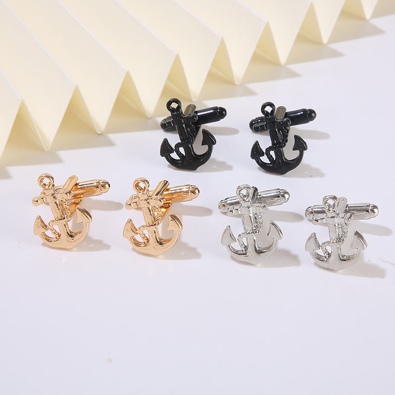 nuovi gemelli ancora tendenza moda personalità uomini e donne affari camicia polsino chiodo accessori Gemelli_voghion.com