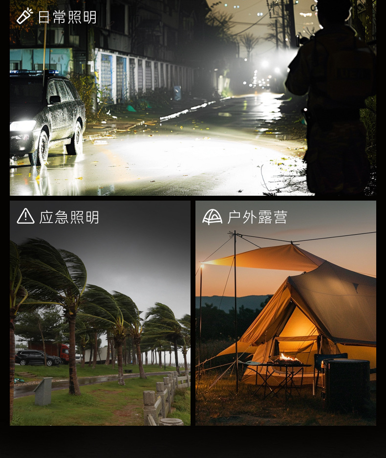 Pathfinder Bee G85 Super Bright Flashlight Strong Light Charging Outdoor Small Portable Long-range Long-range Zoom Home