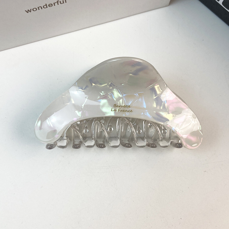 复古琥珀三角醋酸抓夹女高质量高端质感后脑勺鲨鱼夹气质新款发饰|undefined