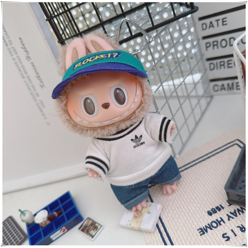 Labubu ベビー服ラブブ第一、第二、第三世代ペンダント 10-15 センチメートル綿人形ユニバーサルスウェットシャツスポーツスーツ|undefined