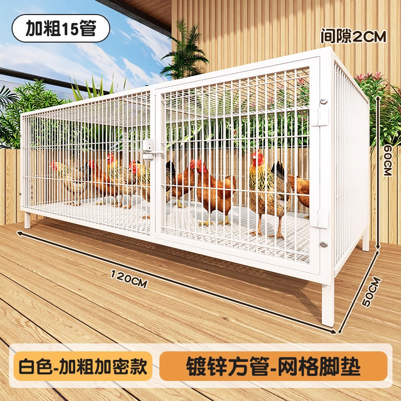 家用饲养箱方管鸡笼子室外农村家用室内折叠鸡舍铁丝网养殖笼鸭鹅|undefined